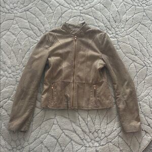 Boston Proper Brown Leather Jacket